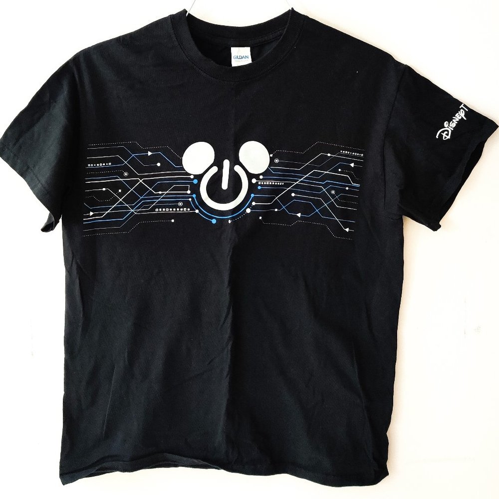 Official Disney Tech Engineering Unisex T-Shirt Gildan 100% Cotton Size Medium M